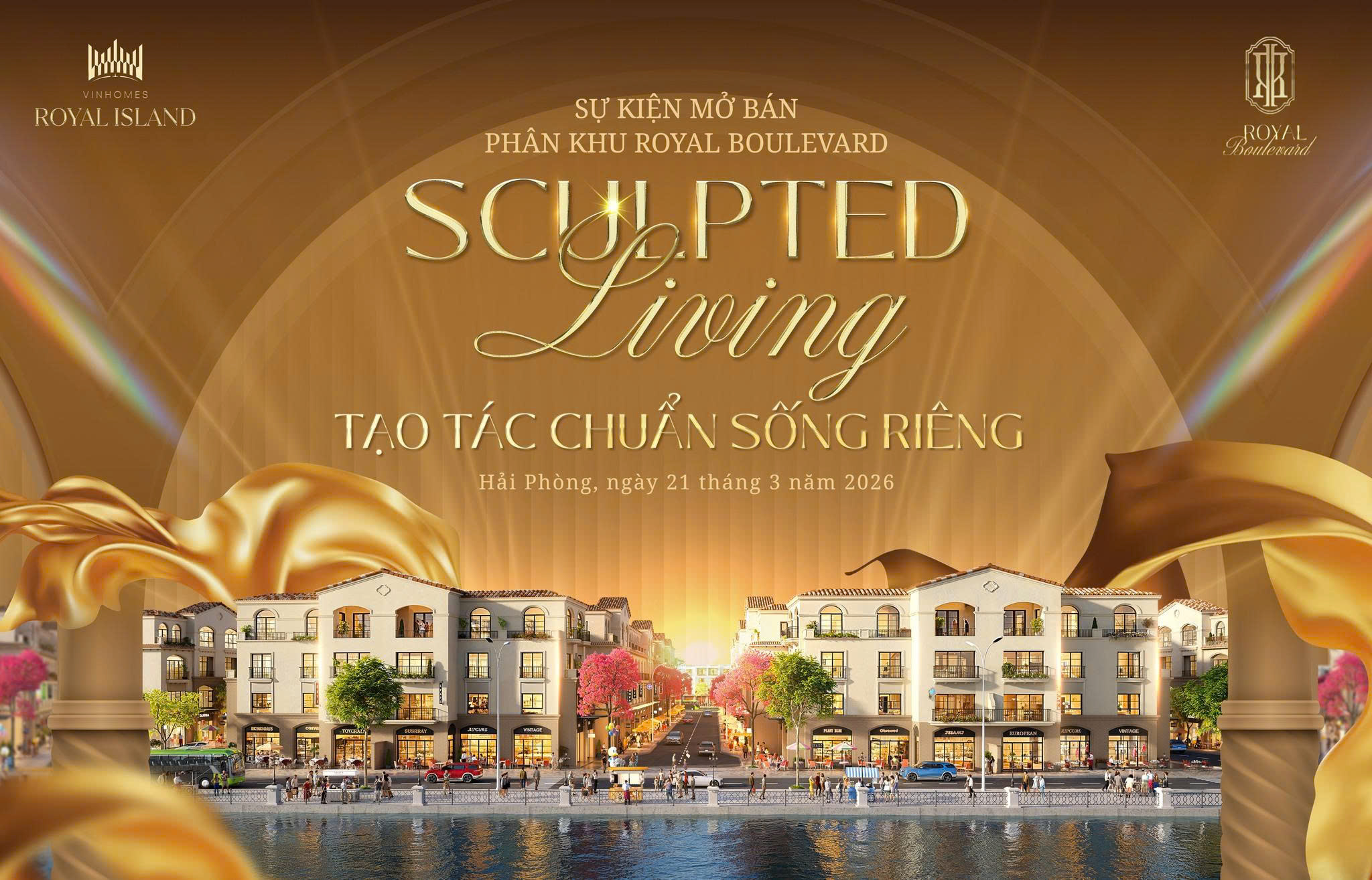 Thời điểm vàng sở hữu Shophouse tiềm năng tại Phân khu Royal Boulevard của Nomura Đảo Vũ yên