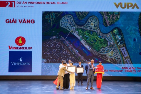 Vinhomes Royal Island đạt giải vàng về quy hoạch đô thị Vinhomes Royal Island đạt giải vàng về quy hoạch đô thị