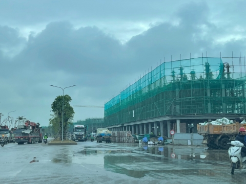 Toàn cảnh tiến độ xây dựng Đảo Vũ yên ,dự án Vinhomes Royal Island mới nhất Tháng 12/2023