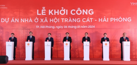 Vingroup khởi công dự án nhà ở xã hội Happy Home Tràng Cát tại thành phố hoa phượng đỏ