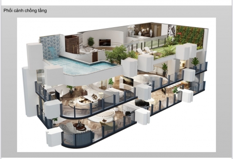 Biệt thự trên cao gần 500m2 Sky Villa tại Diamond Crown hai phong: Xứng tầm chủ nhân danh giá