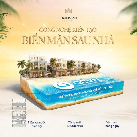 CÙNG TÌM HIỂU CÔNG NGHỆ QUY TRÌNH KIẾN TẠO BIỂN XANH TẠI VINHOMES ROYAL ISLAND