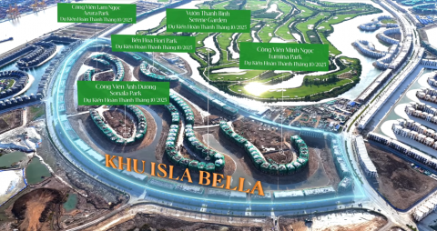 Thiết kế ,tiến độ,và chính sách của Phân khu Isla Bella Vinhomes Vũ yên mở bán Tháng 5 