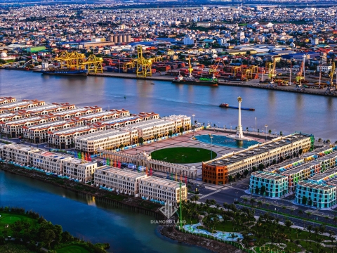 Đại lộ Royal Boulevard là huyết mạch thương mại của đô thị đảo Vinhomes Royal Island