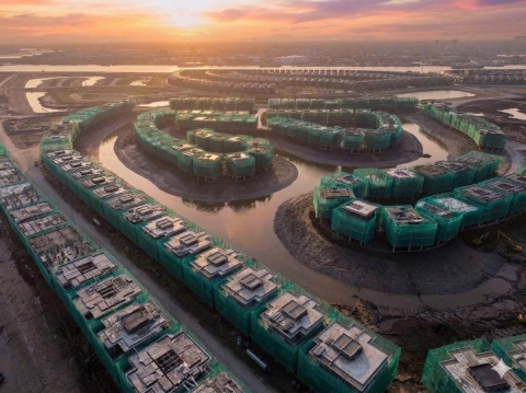 Tiến độ xây dựng Phân khu The Tropic Hoàng Thành dự án Đảo Vũ yên Tháng 12/2025