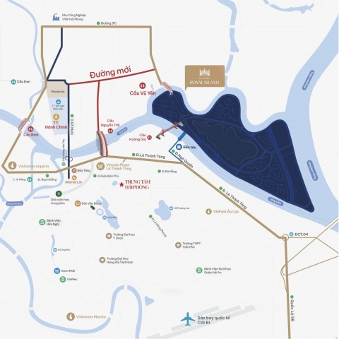 Hải Phòng chuẩn bị xây dựng đường nối đường Đỗ Mười với đường ra đảo Vũ Yên