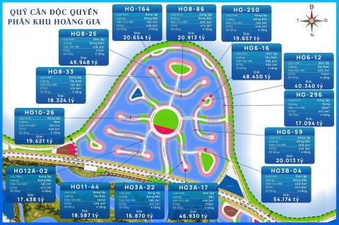 Tổng hợp quỹ căn đẹp, Quỹ căn giá tốt đầu tư tiềm năng tại Phân khu Hoàng Gia Vinhomes Royal Island