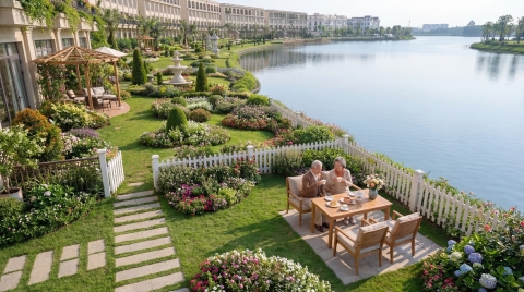 Garden Riverside đảo hoàng gia : Mua một tặng một,tiềm năng tăng giá phi mã trong tương lai 